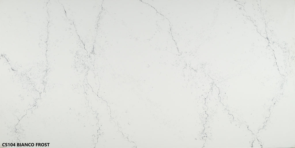 Bianco Frost Quartz Kitchen Worktop – Marble-Style Quartz