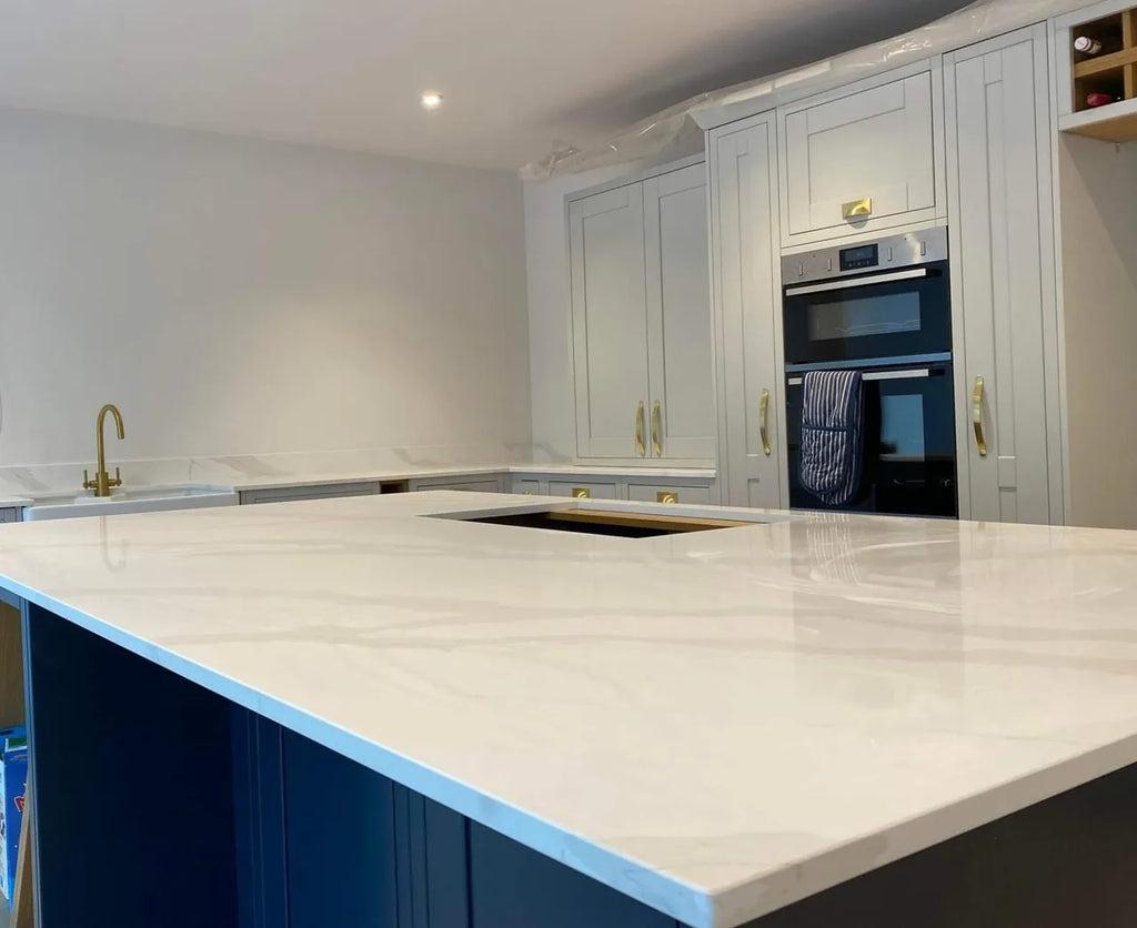 Calacatta Gold Quartz Kitchen Worktop