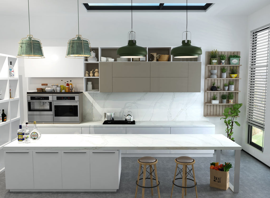 Calacatta Gold Quartz Kitchen Worktop